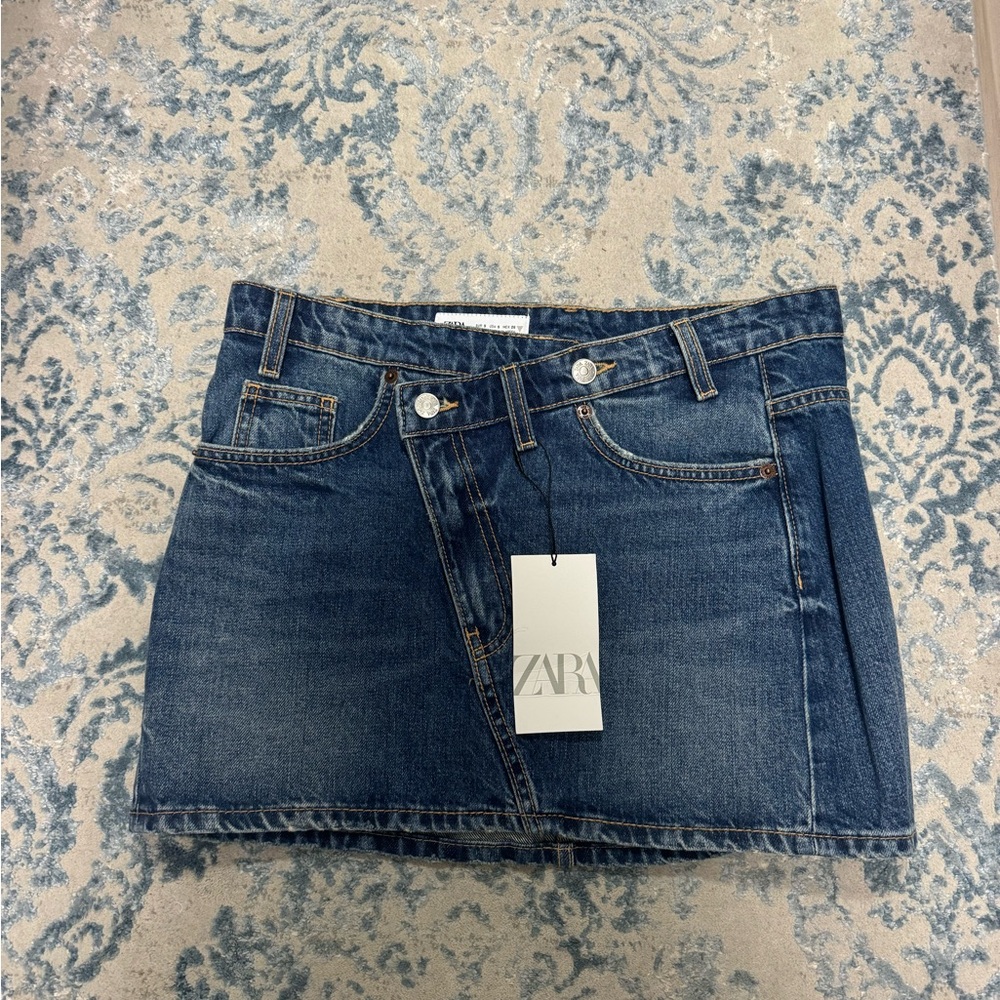 Zara Classic Blue Mini Skirt